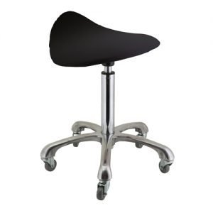 Deo Black Saddle Stool